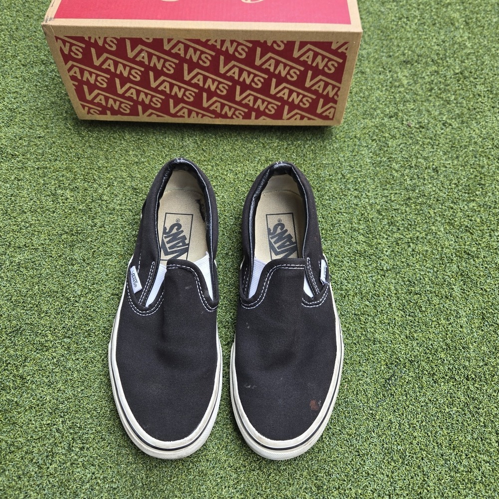VANS Classic Slip-on Black Size US 5.5women 4.0 Men